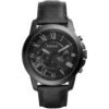 Fossil Grant Leather Belt Full Black Watch