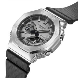CASIO G-SHOCK GM 2100 SILVER BLACK PREMIUM QUALITY WATCH