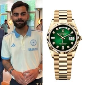Rolex Oyster Perpetual Day Date Diamond GOLD-Green (Virat Kohli)