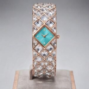 SWAROVSKI CURIOSA BANGLE WATCH PREMIUM QAUALITY ROSE TIFFANY