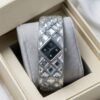 SWAROVSKI CURIOSA BANGLE WATCH PREMIUM QAUALITY SILVER BLACK